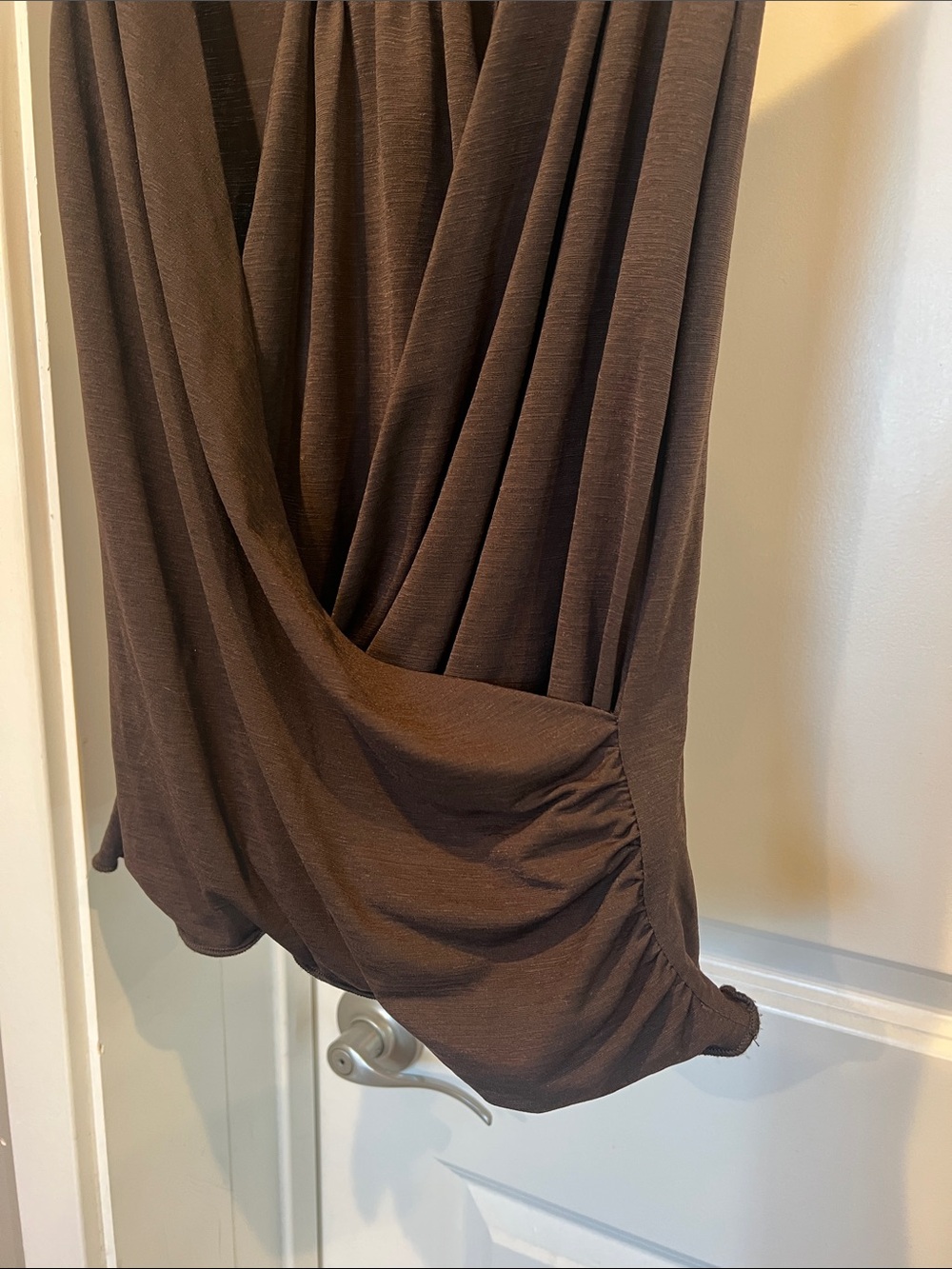 A. Byer Y2K Brown Draped Ring-Back Camisole - Picture 3 of 4